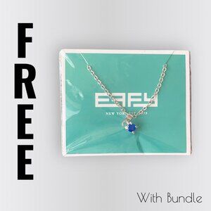 Effy Blue Cubic Zirconia Pendant Silver Necklace